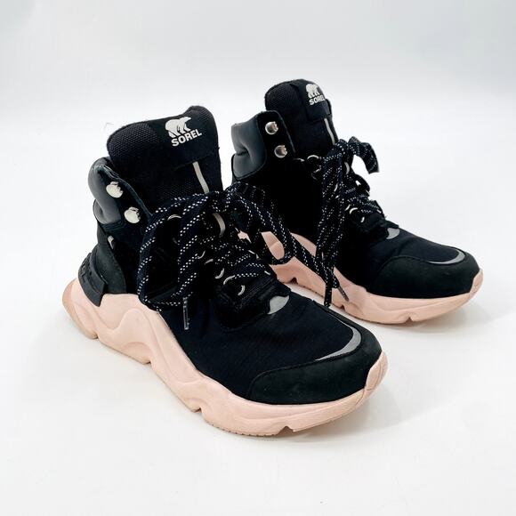 Sorel 6 black Kinetic Rnegd Conquest sneakers - Picture 1 of 6